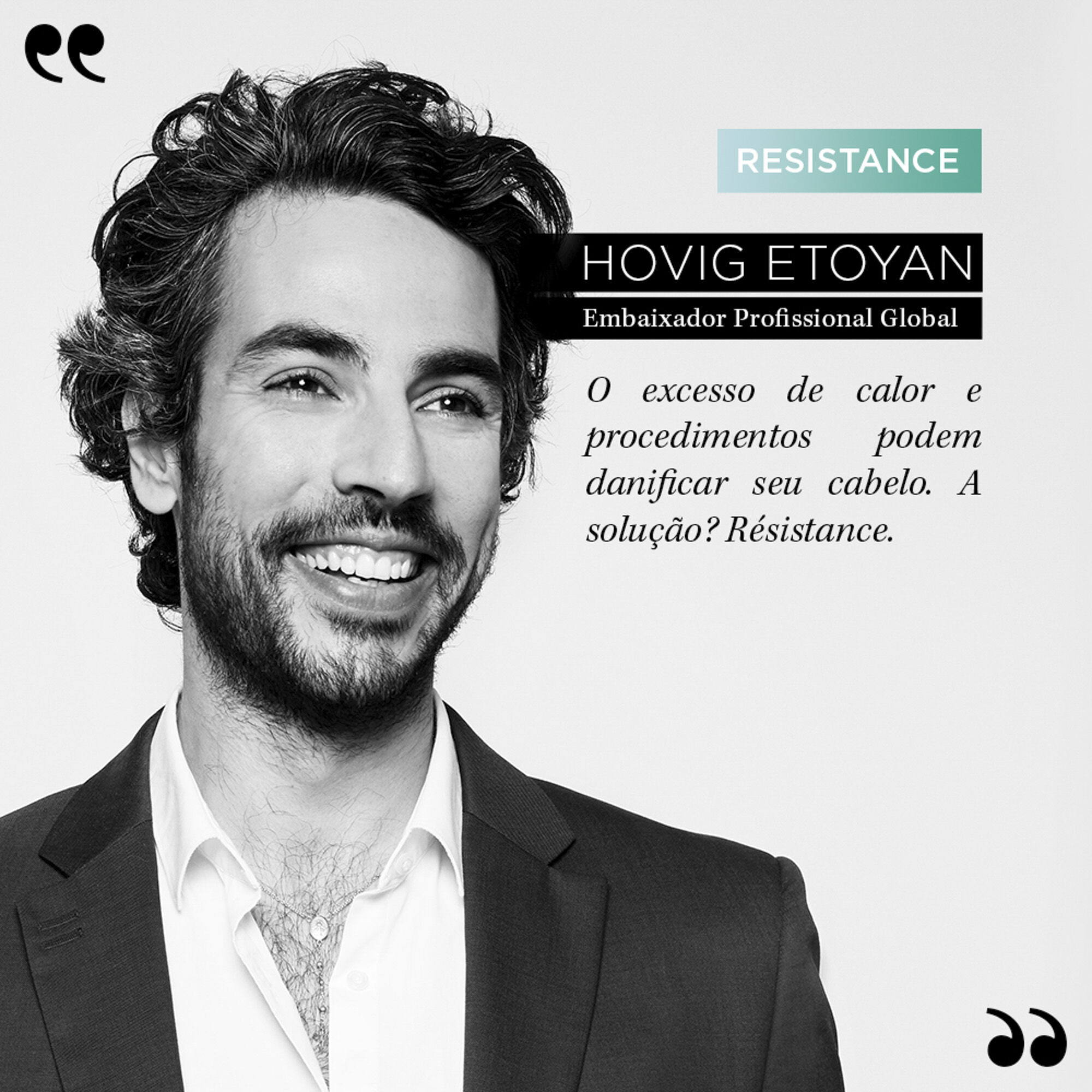 Resenha do cabeleireiro embaixador Hovig Etoyan sobre a linha Kerastase Resistance