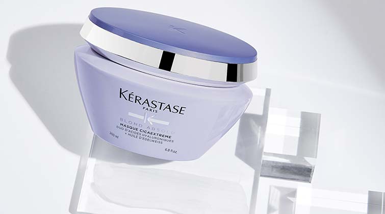 Máscara para cabelos descoloridos com Kérastase Blond Absolu Masque Cicaextreme Blond Absolu Masque Cicaextreme máscara para cabelos descoloridos