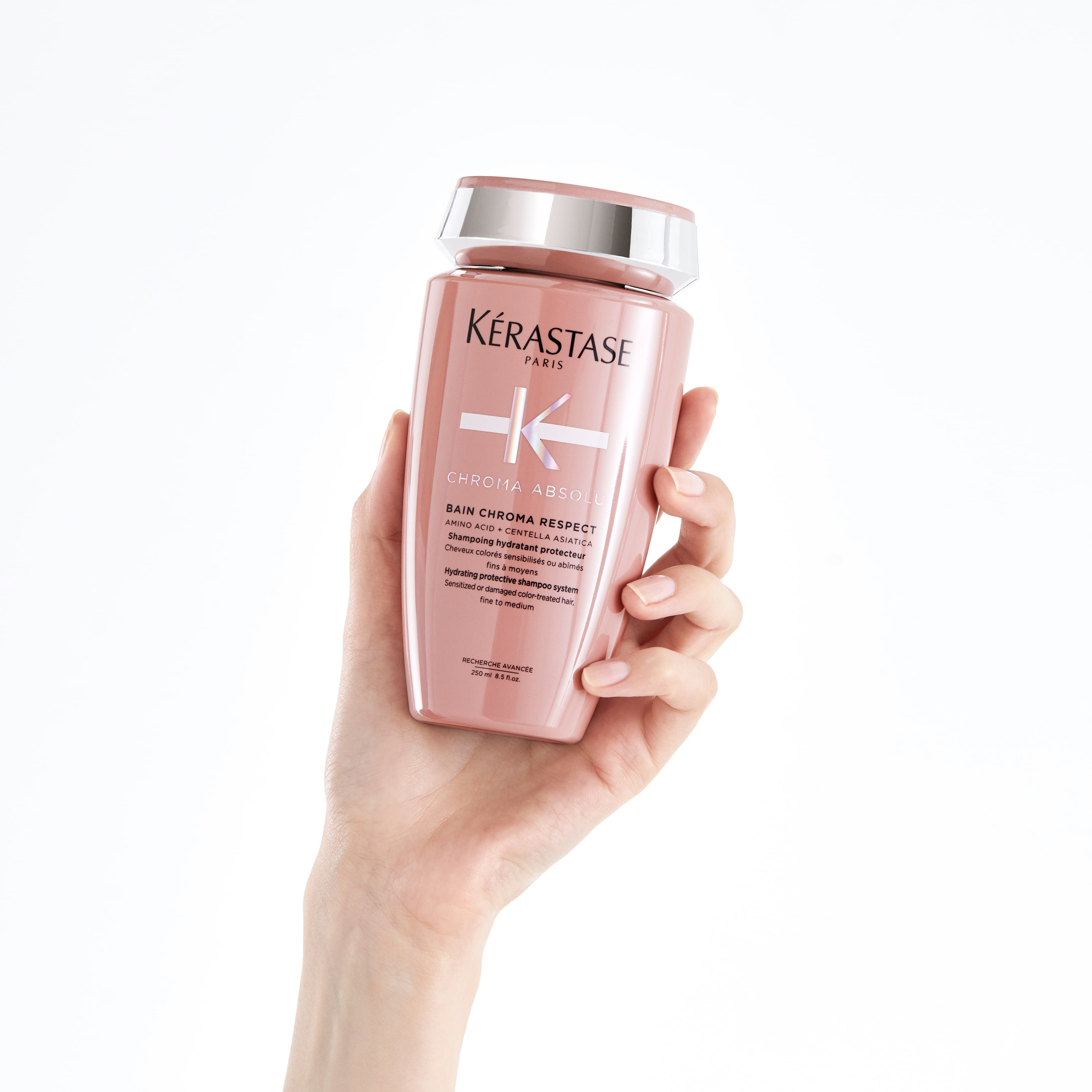Tratamento para cabelos danificados e quebradiços com Kérastase Chroma Absolu Bain Riche Chroma Respect