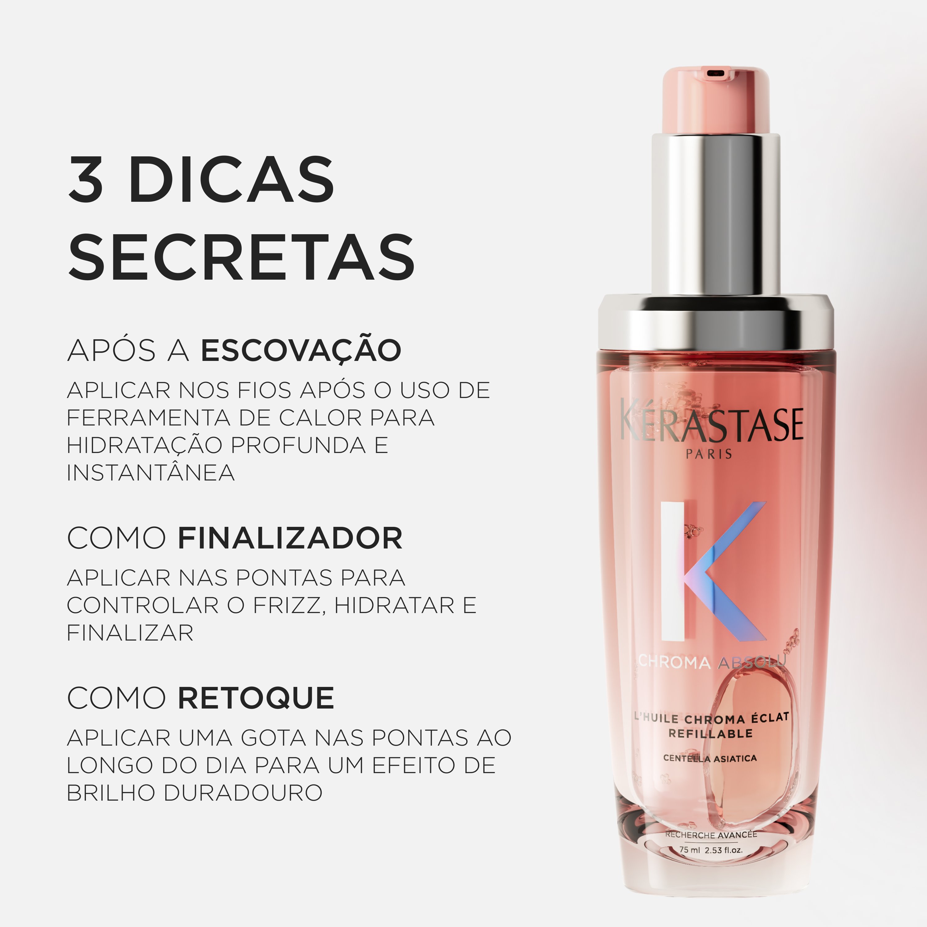 Dicas para usar o Óleo Kérastase Blond Absolu Huile Cicagloss Kérastase Blond Absolu Huile Cicagloss 3 dicas