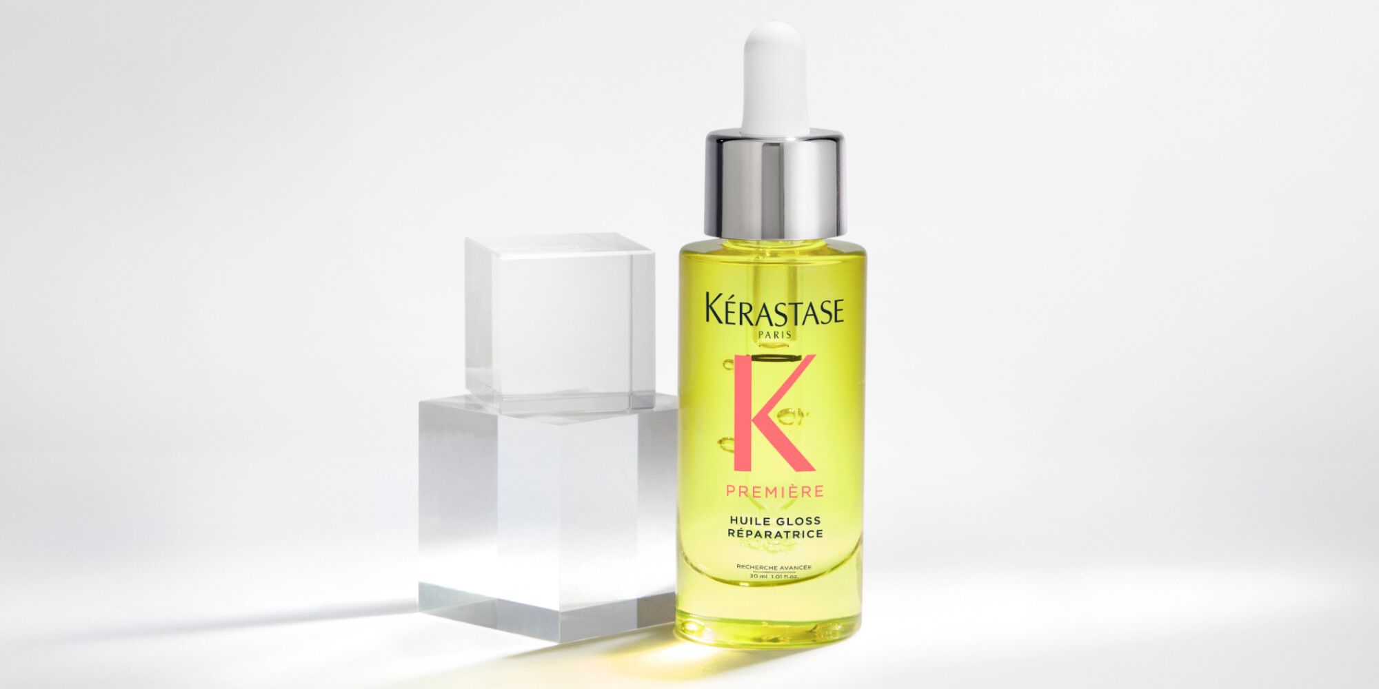 Óleo Kérastase Première Huile Gloss para descalcifiação em camadas Óleo Kérastase Première Huile Gloss para descalcifiação em camadas