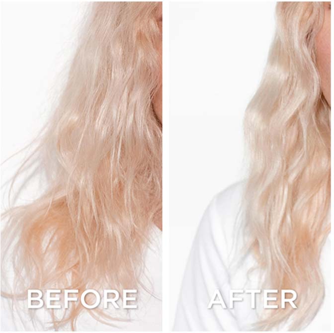 Sérum Blond Absolu Cicanuit para cabelos loiros antes e depois