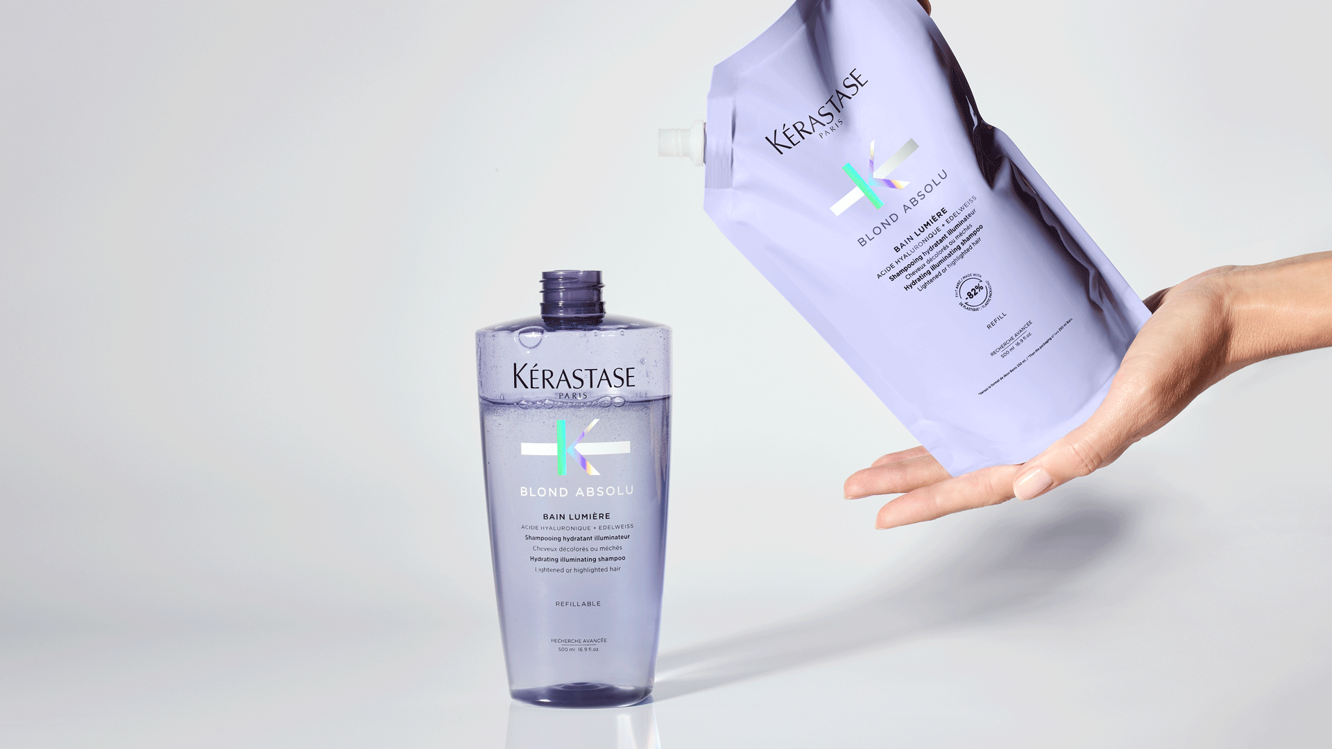 Como recarregar os Shampoo com Refil de Kérastase Aprenda como recarregar o shampoos Kérastase